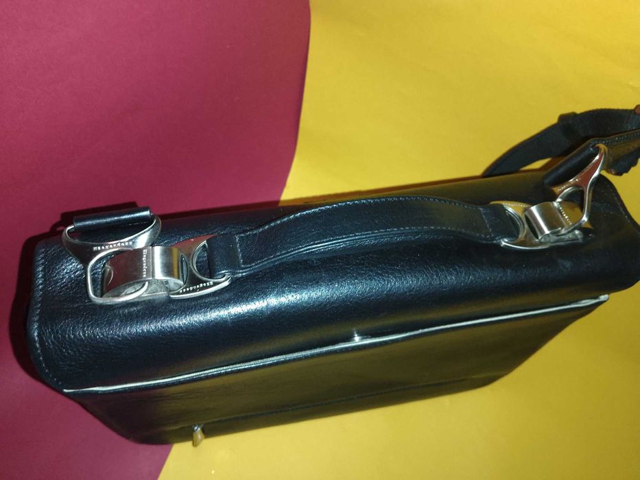 Качественный мужской портфель Настоящая кожа Haagendess Деловая сумка