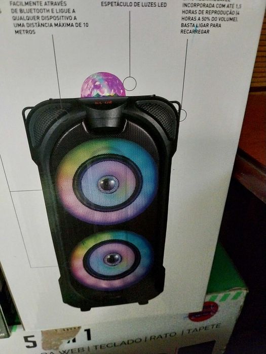 Coluna dupla Bluetooth
