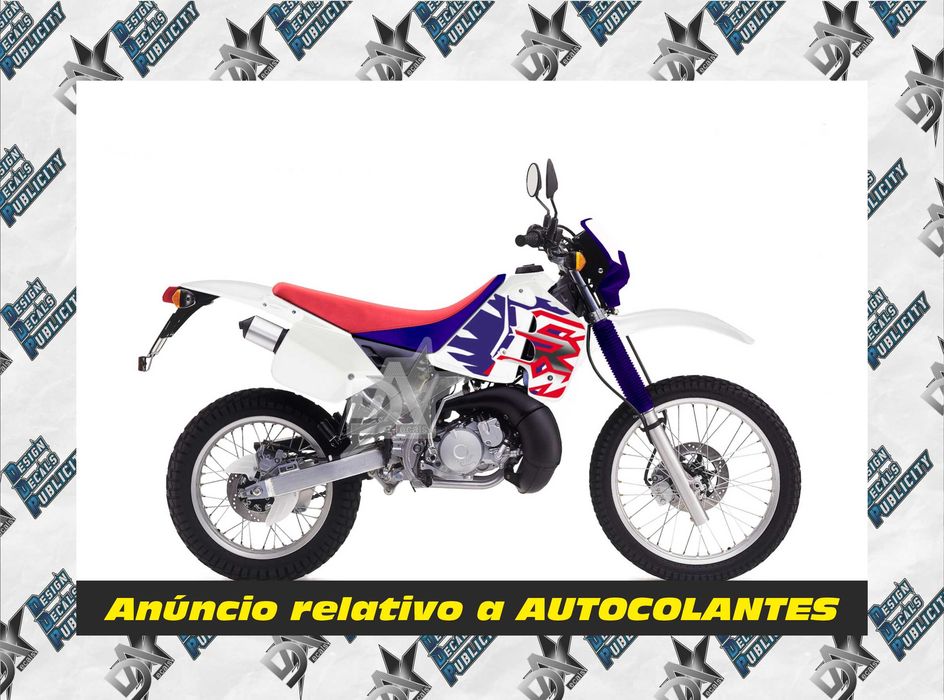 Autocolantes para Honda CRM 125 -- 1998, versão mota branca