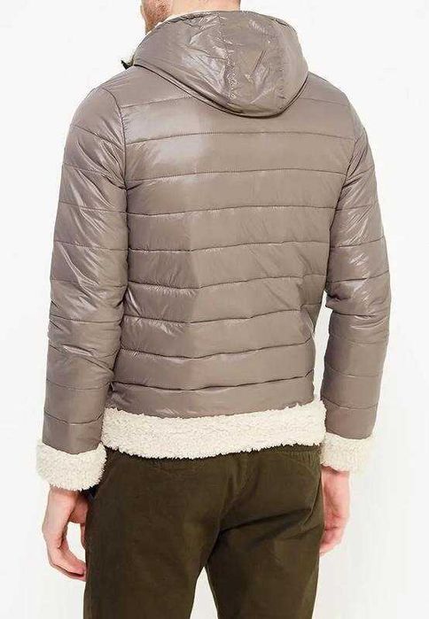 Мужская куртка с капюшоном стеганый авиатор бомбер пуховик от Crosby