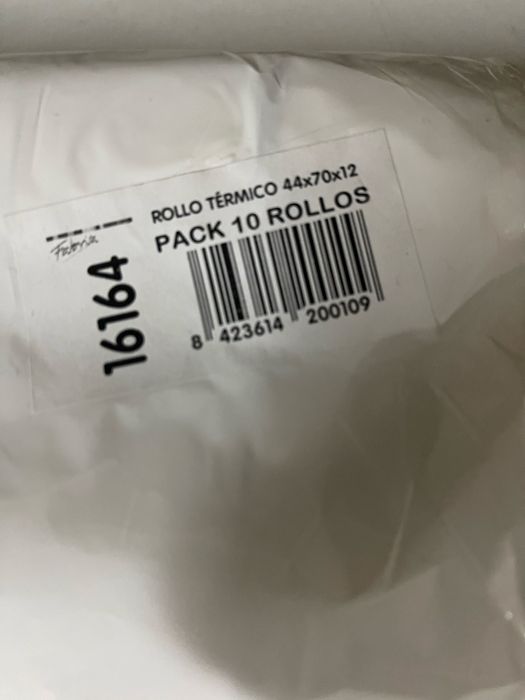 Rolos termicos 44x79x12 maquina registadora