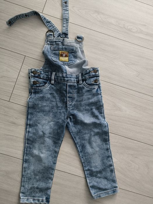 Ogrodniczki 92 dla chłopca + koszula