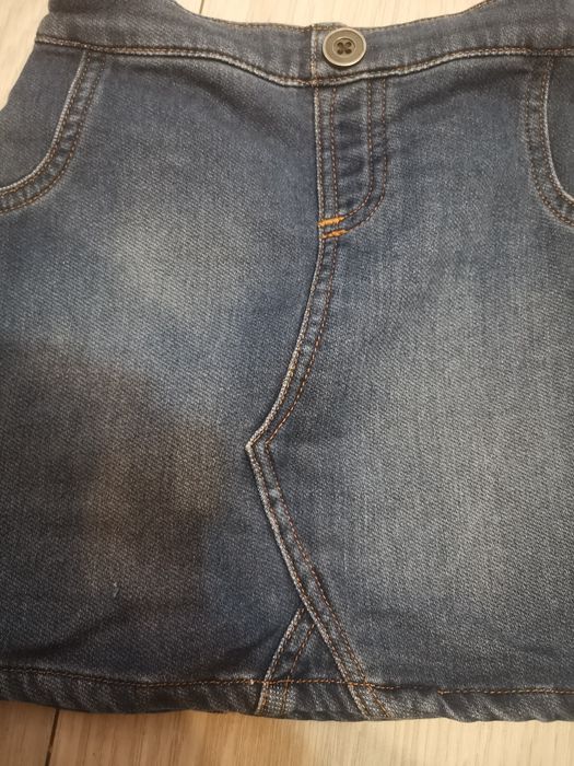Spódniczka dziecięca jeans 98 2 3 latka next krótka mini