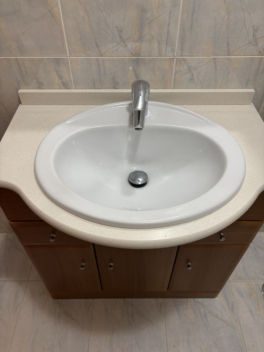 Conjunto espelho + movel casa de banho
