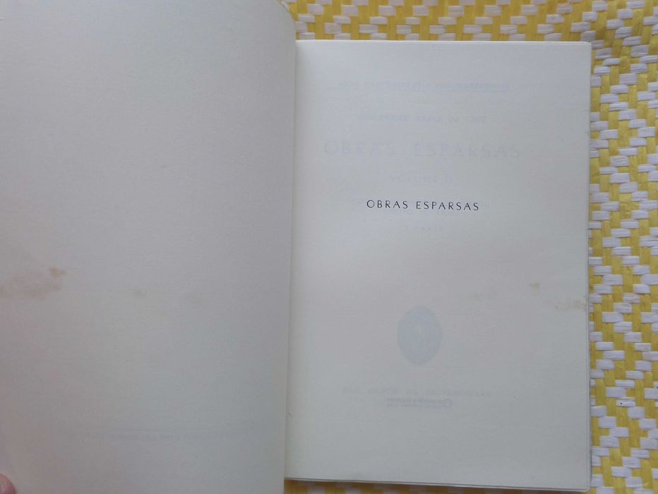 Obras Esparsas - Volume II - 
Guilherme Braga da Cruz