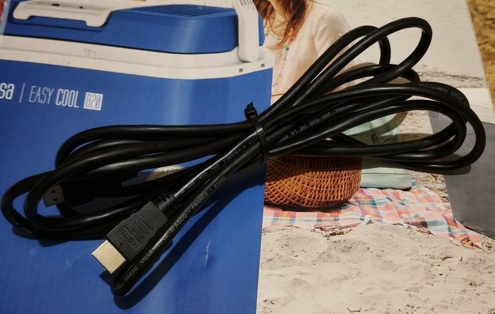 Kabel przewód HDMI - HDMI 3 metry Conotech UTP LAN kat. 5e 3m - 2 szt.