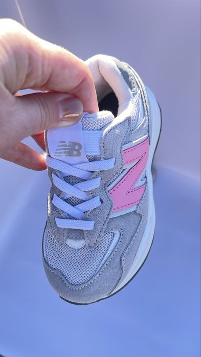 Дитячі кросівки New Ba*lance Junior 5740 Gray Pink р.26-37