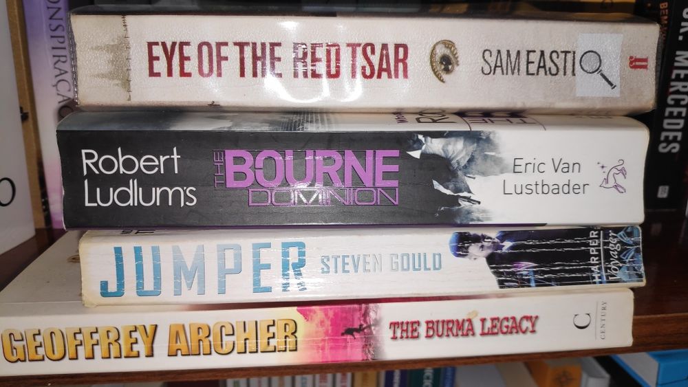 Livros de espionagem e guerra ingleses baratos