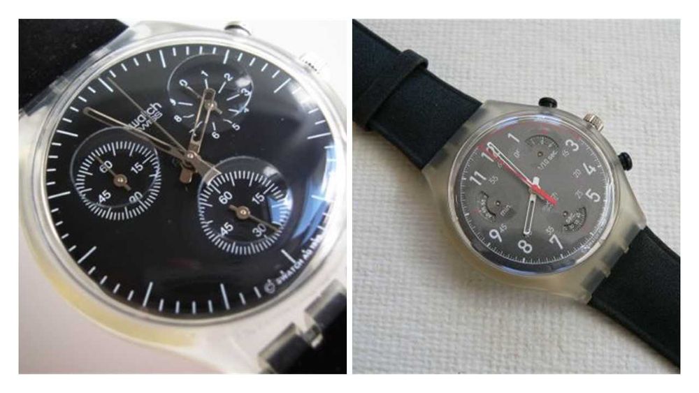 Lote RARO 2 Swatch Chrono / "Lavagna"+"Speedcounters" / Como NOVOS