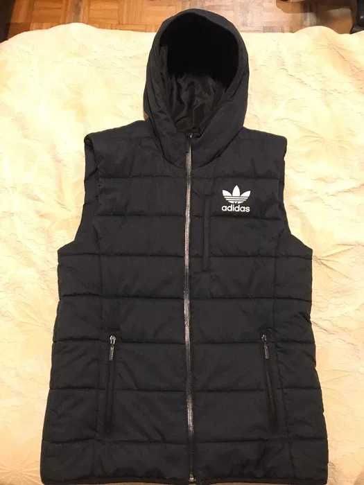 Casaco / Colete Adidas com Capuz Azul Escuro Original