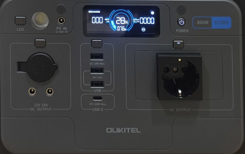 Зарядна станція Oukitel P800 (800 Вт, 512 Вт*год)