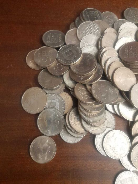 Moedas de 25$00 - conjunto de 149 moedas