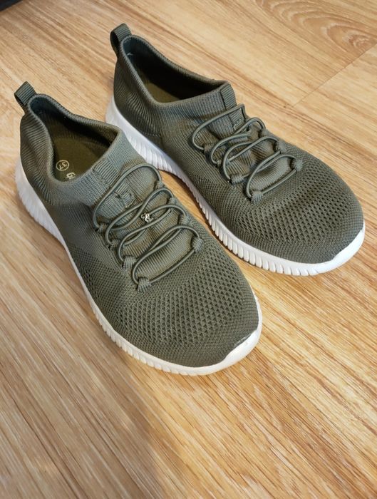 Zielone buty damskie, r. 37 - bardzo dobry stan..