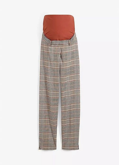 B.P.C spodnie ciążowe w kratę r.38