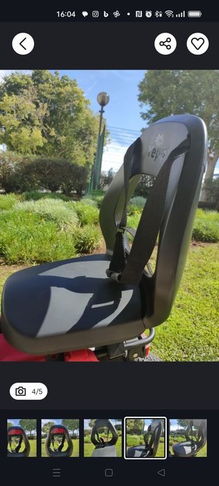 Cadeira de criança, carrega até 35 kg THULE YEPP JUNIOR BUDGET