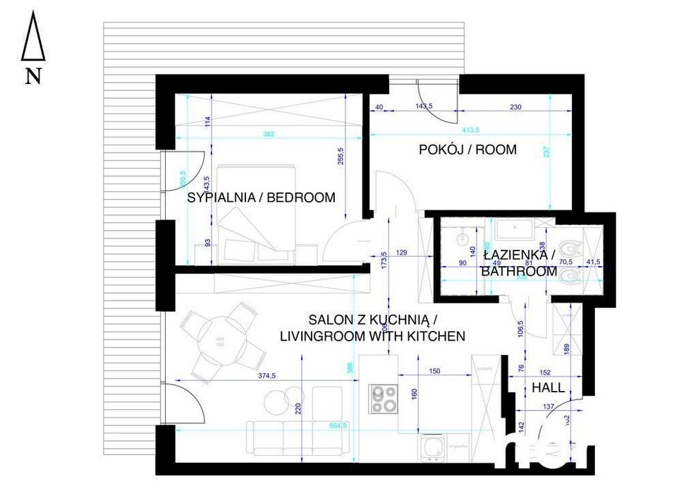 Nowe 3-Pokojowe Mieszkanie | Balkon 16 m²