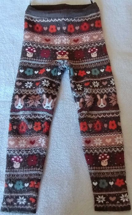 Conjunto 2 Calças Menina 4-6 Anos Quentes Invernos