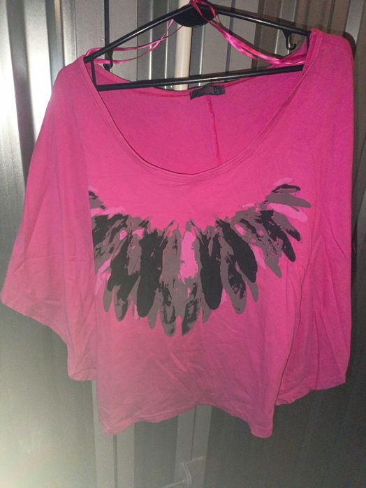 Pumpkin: różowa bluzka nietoperz 42