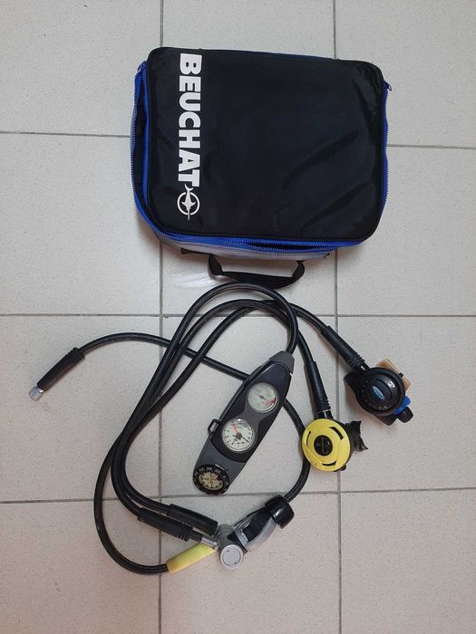 Regulador VX Evolution, Octopus, Consola Manómetros e saco Beuchat