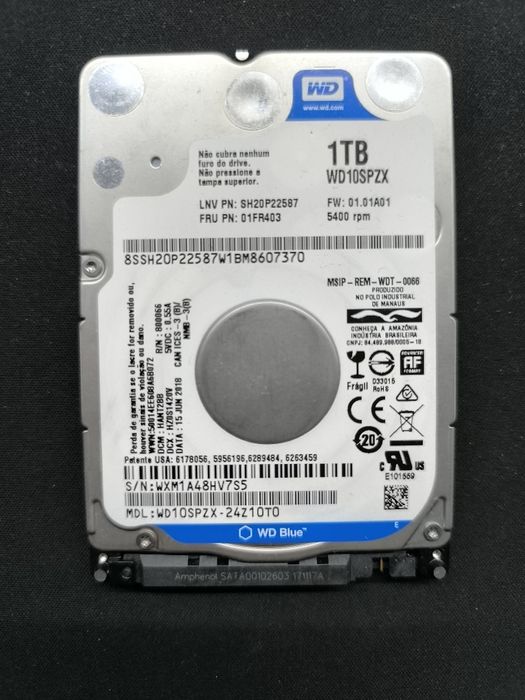 HD 1TB SATA III para Notebook