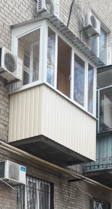 Балкон под ключ Ремонт балкона Расширение, Внутренняя отделка,