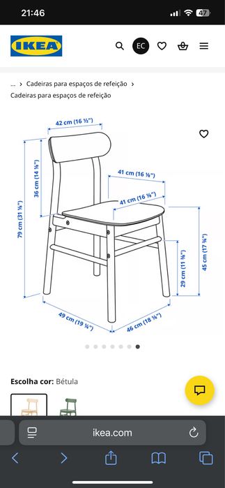 Cadeiras Rönninge IKEA