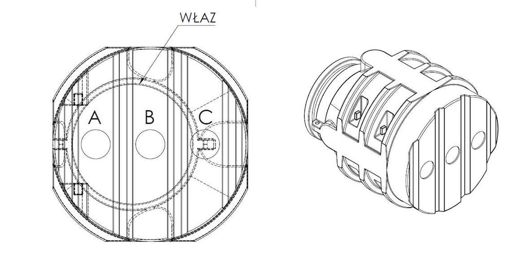 Studnia głębinowa / Obudowa studni głębinowej / Studzienka DN 1000