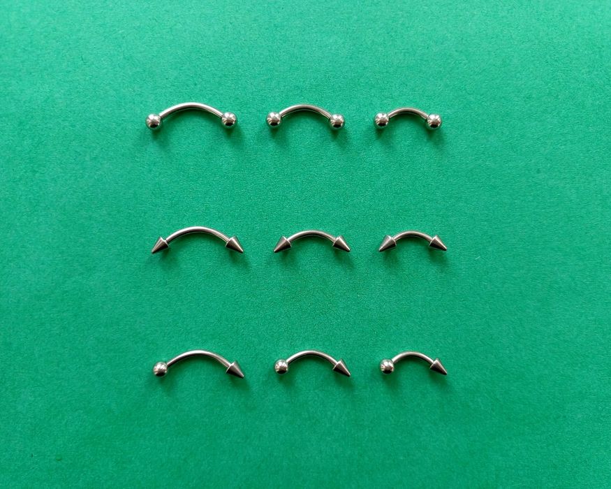 Сережка мікробанан банан пірсинг медсталь