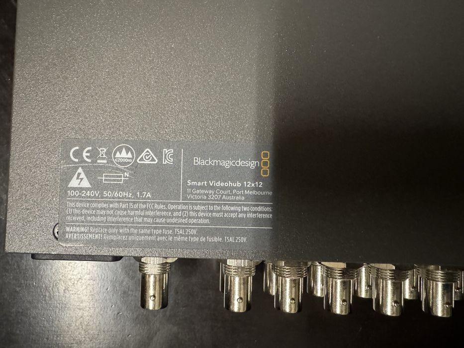 Blackmagic Smart Videohub CleanSwitch 12x12 відеокомутатор