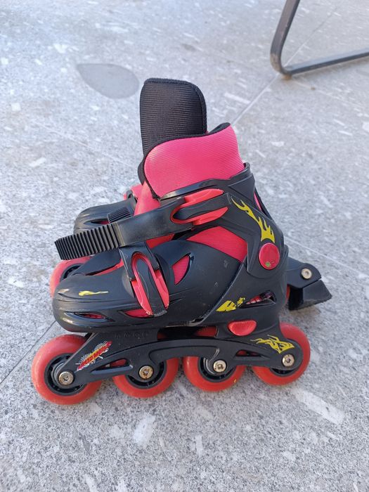 Patins de criança n° 31-34, com capacete