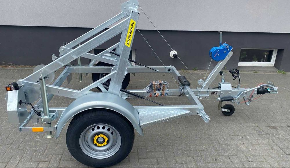 Przyczepa kablowa na szpule do transportu kabli DMC 1350kg