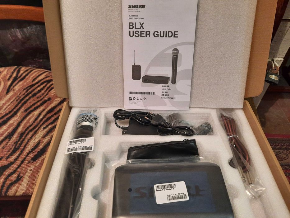 Бездротовий мікрофон Shure BLX24E/SM58-M17