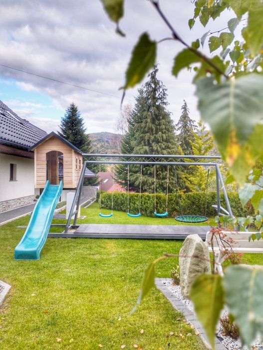 Domek z jacuzzi/sauną w górach,blisko rzeki i lasu,2-16 osób