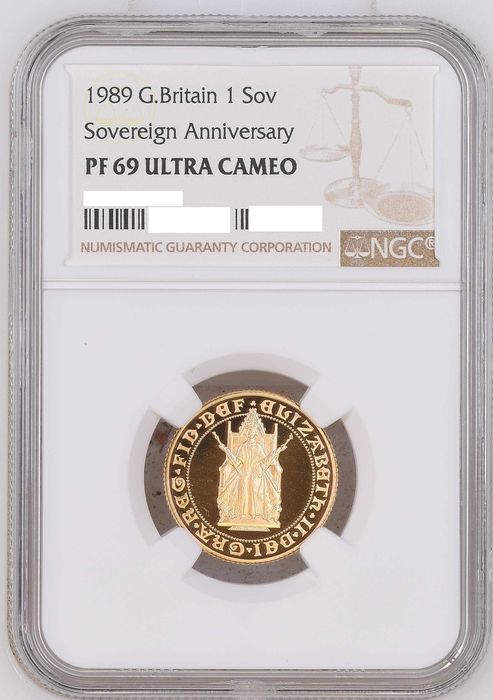 1989 Libra Ouro Proof 500 Anos PF69UC