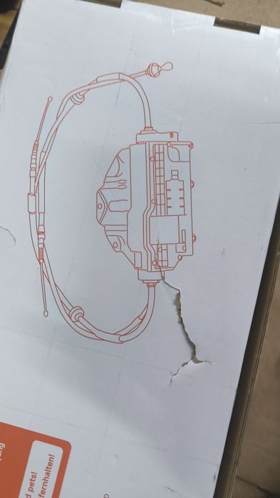 t Travão de Mão Elétrico Novo na Caixa - Atuador + 2 Cabos Longos - Up