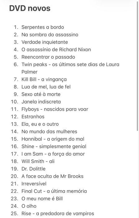 DVD novos e selados