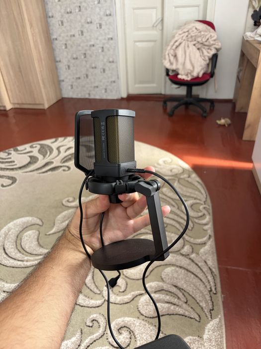 Мікрофон До компютера дротовий fifine Q6 Usb Black