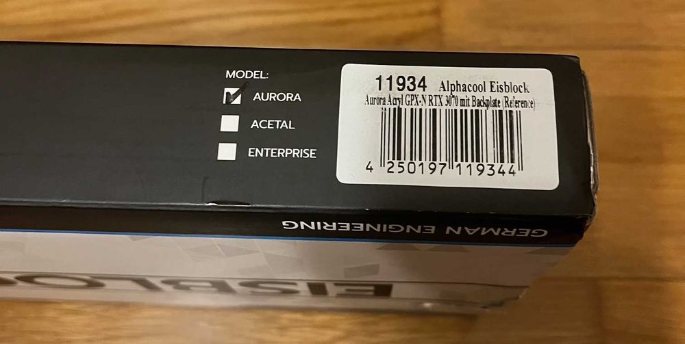 Watercooling GPU - Alphacool Eisblock Aurora Acryl RTX 3070