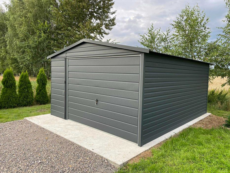 Garaż blaszany, wiata. WZMOCNIONY PROFILAMI. Producent. CAŁA Polska