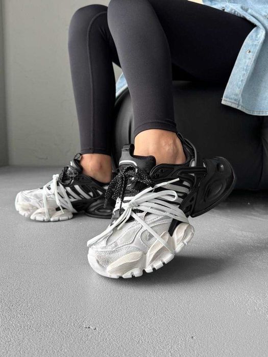 Кроссовки Adidas Vento XLG Deluxe Black White/Кросівки Жіночі Венто