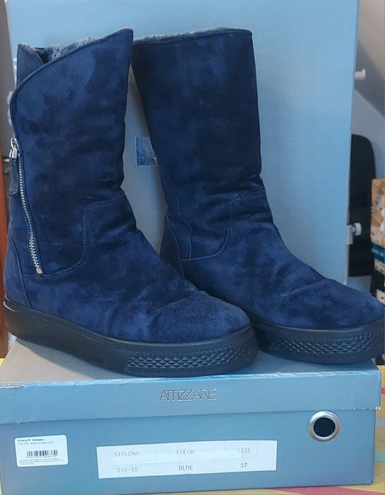 Чоботи, уги Attizzare, 37 розмір, замш