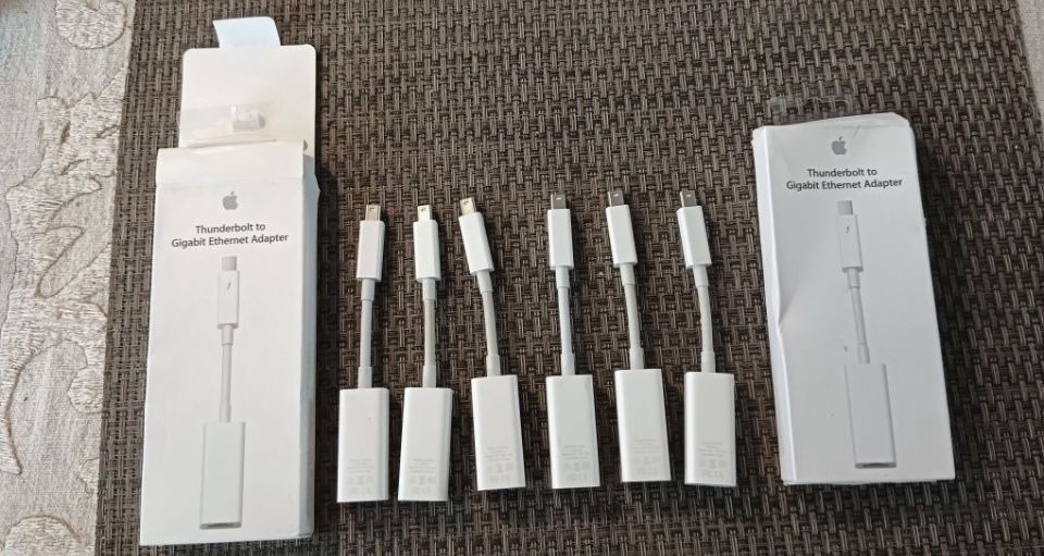 Adaptadores Apple thunderbolt para Ethernet RJ45