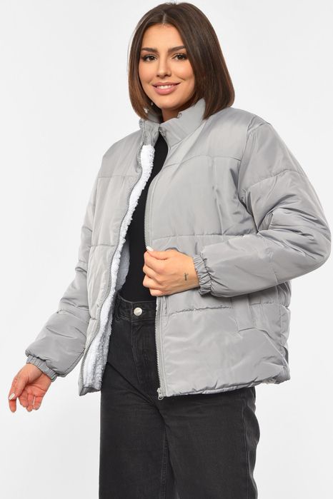 Діноча сіра куртка oversize