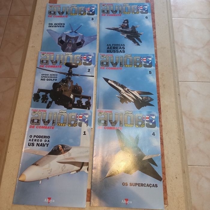 Vendo 12 fascículos de Aviões de Combate a muito bom preço