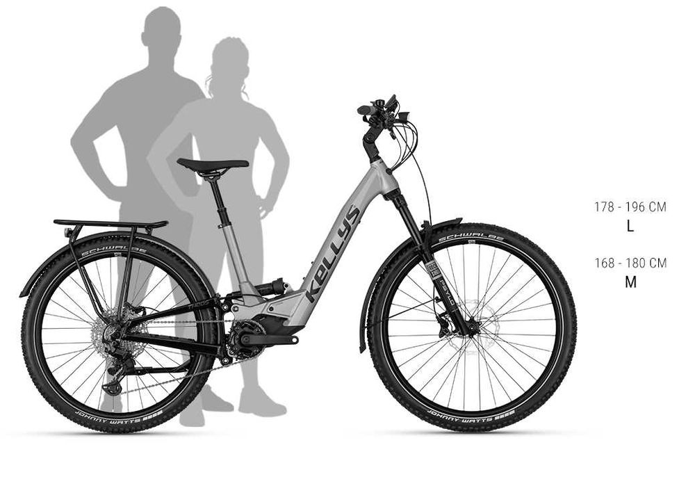 Rower elektryczny KELLYS Theos RSE40 P full suspension Grey L 29"/27.5" 725Wh full