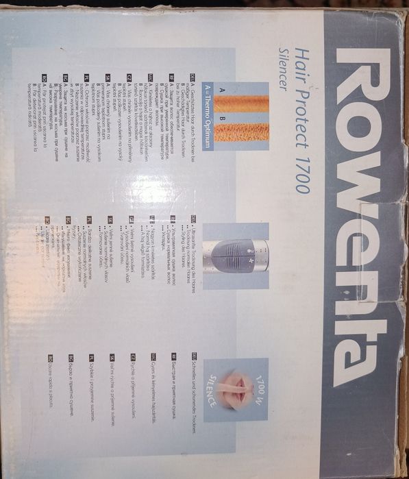 Фен Rowenta hair protect 1700w Silenser