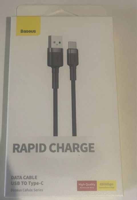 Кабель Baseus Cafule USB-Type-C 3A 100см