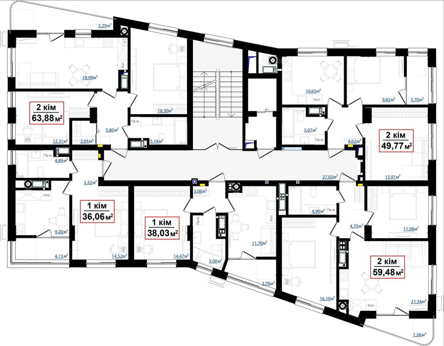 1 кімн.кв-ра  вул.Федьковича, Пасічна. ЖК Альпійський