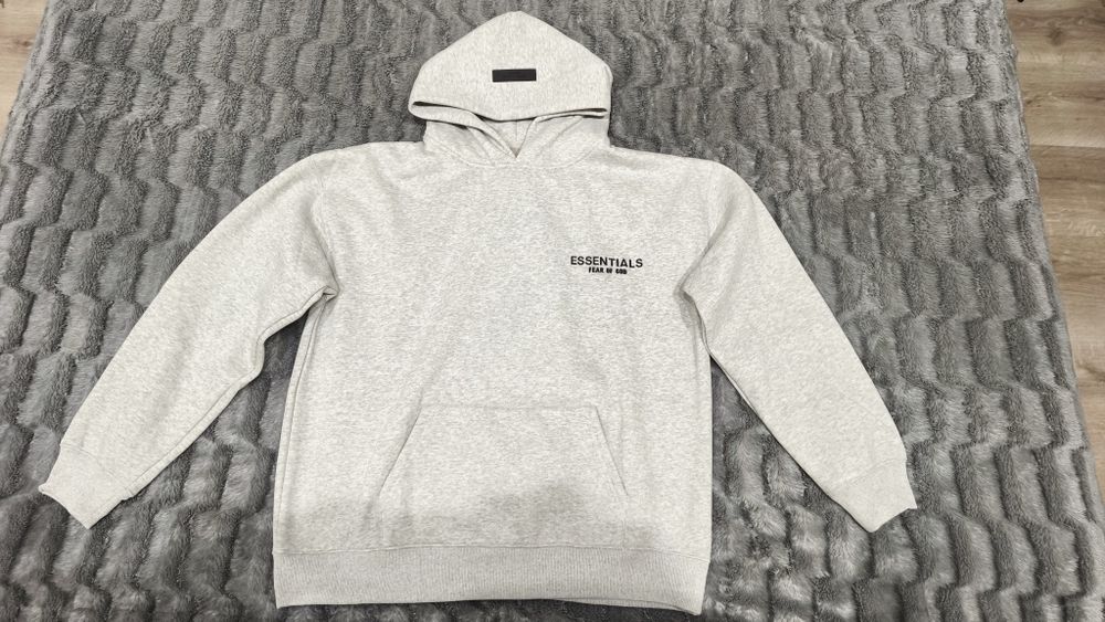 Худі Essentials fear of god hoodie grey