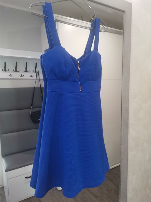 Niebieska sukienka s/m